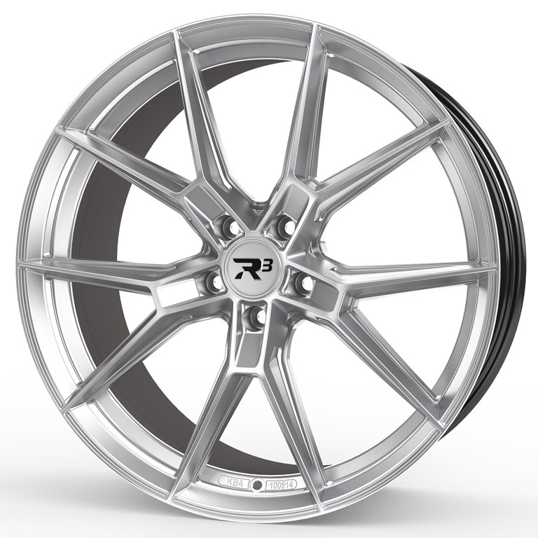 R³ Wheels R3F01 in hyper black silver